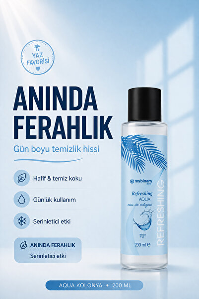 zinderm Kolonya 200 ml Aqua