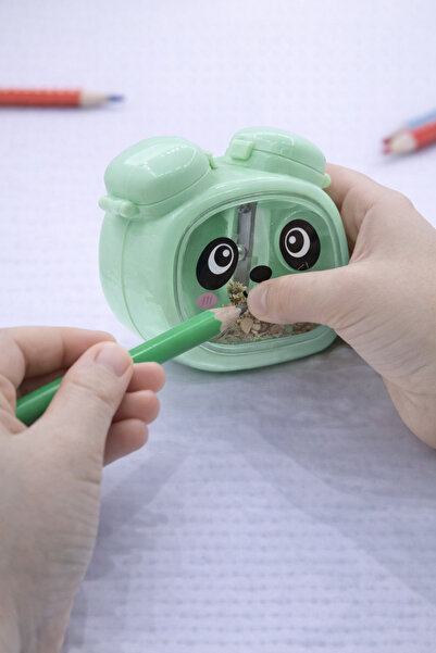 Miro Toys مبراة أقلام لطيفة على شكل ميكرو باندا - مبراة أقلام ممتعة وعملية مع...