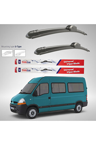 TEAMCAR Renault Master Bus L2H2 (2003–2006) Επίπεδες Υαλοκαθαριστήρες |   Μπρ...