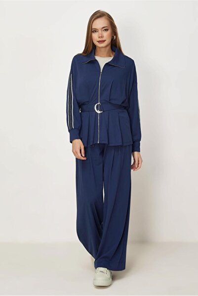 Alvina Pants and Belt Track Suit Set 46390
