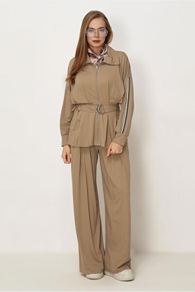 Alvina Pants and Belt Track Suit Set 46390