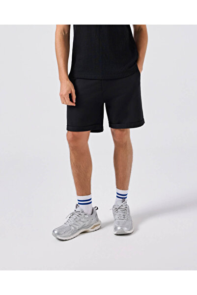 Ellesse Ανδρικό σορτς από χτενισμένο βαμβάκι σε μαύρο χρώμα 6Sm4014