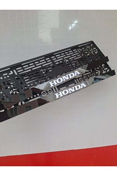 BnP LAZER Araba plakalık Honda Beyaz yazı