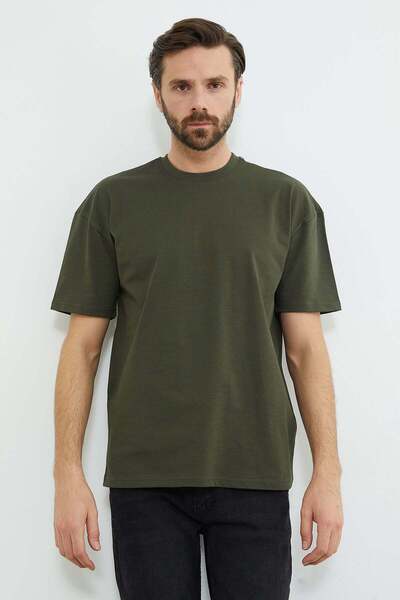 Fulla Moda Basic Crew Neck Oversize T-Shirt