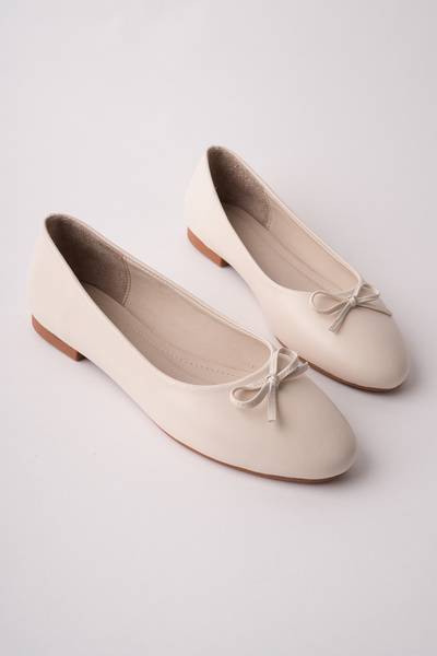 Madam Tarz JBR-S01 Μπαλαρίνες με επίπεδη σόλα από γνήσιο δέρμα