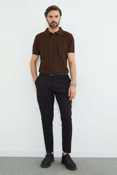 Fulla Moda Elastic Waist Jogger Pants