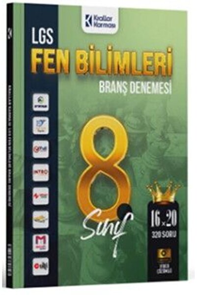 Krallar Karması 8. Sınıf LGS Fen Bilimleri 16 x 20 Branş Denemeleri