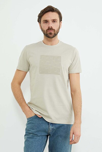 Fulla Moda Tricou imprimat cu decolteu crew