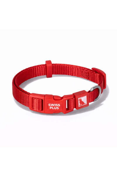 BloominBag Swissplus Urban Paws Dog Collar – Crimson Red |   Adjustable, Dura...