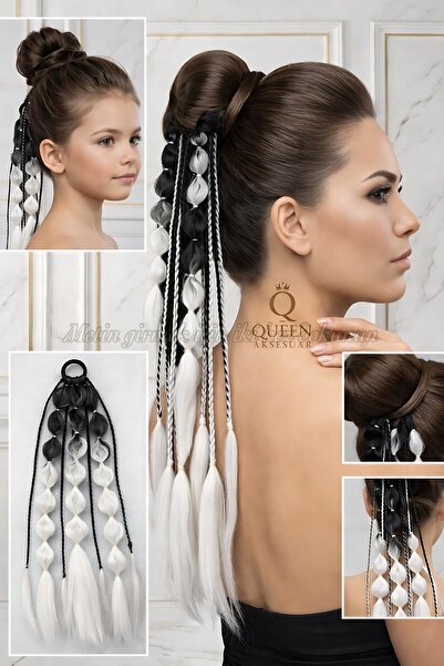 QUEEN AKSESUAR Νέα τάση στη μόδα Μπαλόνι με φυσαλίδες Πλεγμένα ελαστικά μακρι...