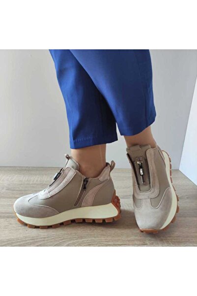 FRANCO GERARDO Γυναικεία casual μποτάκια 3207 APRICOT - Μπεζ, 39