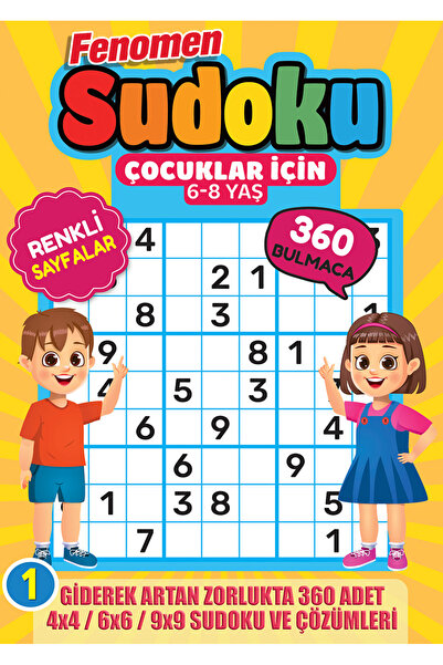 MAXİ Fenomen Çocuklar İçin Sudoku 6-8 Yaş