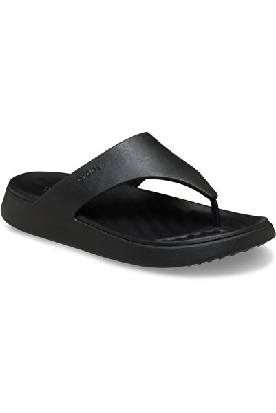 Crocs 212018 Getaway Triangle Flip Μαύρες Παντόφλες Unisex