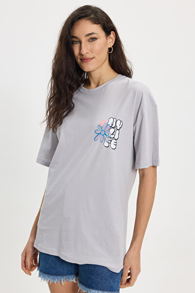 Tudors Γυναικεία μπλούζα Relax Fit Comfortable Cut 100% βαμβακερή με λαιμόκοψ...