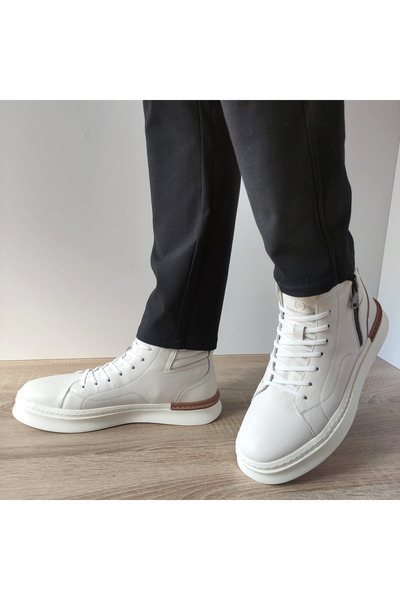 FRANCO GERARDO Ανδρικά casual μποτάκια 2251 OFF WHITE - 43, Εκρού