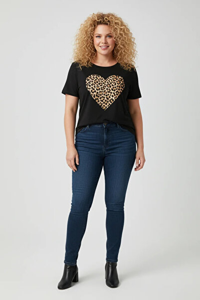 Shape Of You Μπλουζάκι με στάμπα λεοπάρ καρδιάς