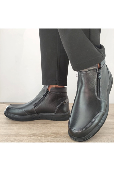 OTTER Ανδρικά casual μποτάκια OT2805-8 01-N ΜΑΥΡΟ + ΓΚΡΙ - 41, Μαύρο + Γκρι