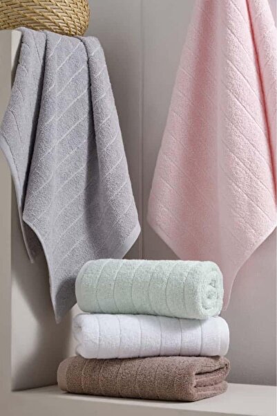 Mulberry Σετ πετσετών μπάνιου Santos 100% βαμβακερό 5 τεμαχίων, με απαλή υφή,...