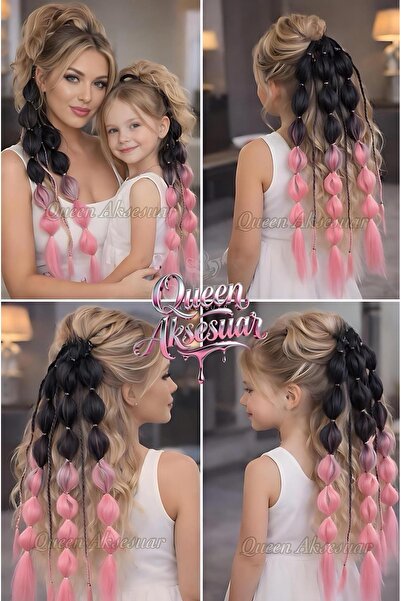 QUEEN AKSESUAR Νέα τάση στη μόδα Μπαλόνι με φυσαλίδες Πλεγμένα ελαστικά μακρι...