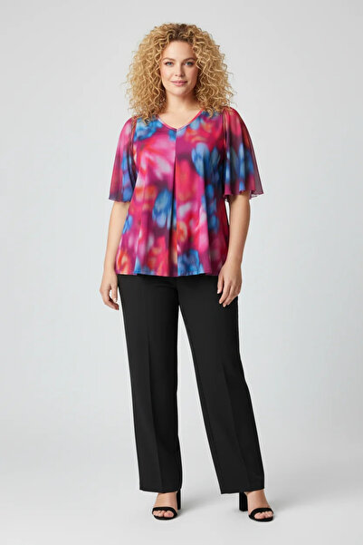 Shape Of You Μπλούζα με στάμπα και διχτυωτό ύφασμα