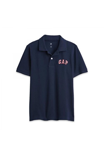 GAP 843607 V-Frc Ss Logo Polo Lacivert Erkek T-Shirt
