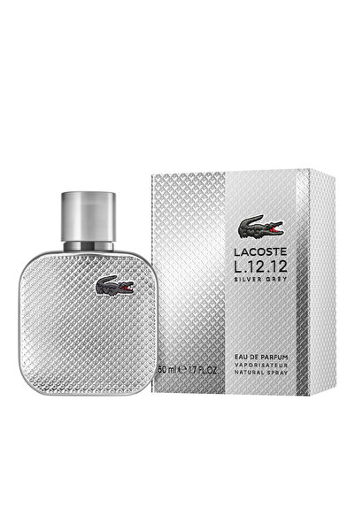 Lacoste عطر رجالي L.12.12 فضي رمادي (50 مل)