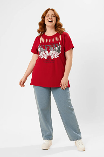 Shape Of You Bicycle collar printed t-shirt