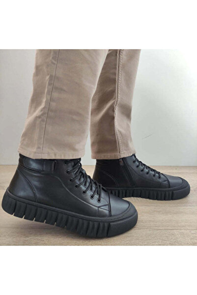 FRANCO GERARDO Ανδρικά casual μποτάκια HJNH2206 ΜΑΥΡΟ - Μαύρο, 43