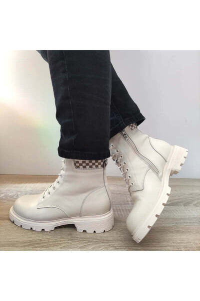 FORMAZIONE Γυναικεία casual μποτάκια L9137 ΚΡΕΜ - Κρεμ, 38