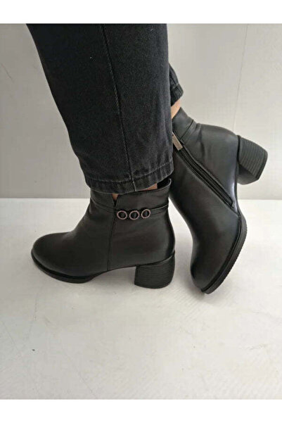 PASS Γυναικεία casual μποτάκια 33208 01-N ΜΑΥΡΟ - Μαύρο, 38