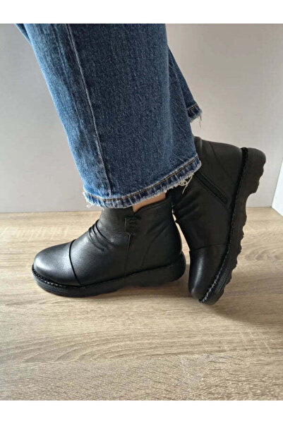 PASS Γυναικεία casual μποτάκια 870027A 01-N ΜΑΥΡΟ - Μαύρο, 38