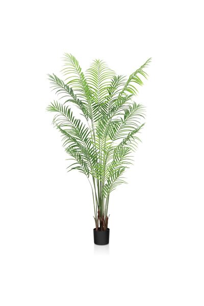 ZVEZVIA 180cm artificial areca palm, realistic indoor/outdoor decor, ideal housewarming gift.