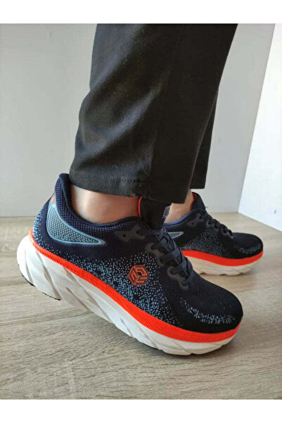 GORETTI Ανδρικά αθλητικά παπούτσια B100-CL25226 ΝΑΥΤΙΚΟ ΜΠΛΕ + ΠΟΡΤΟΚΑΛΙ - Να...