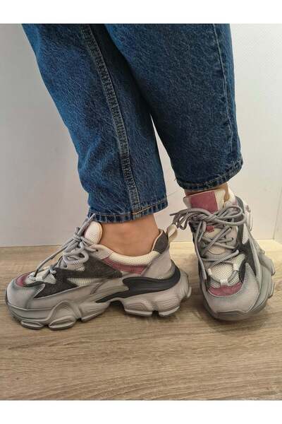 FRANCO GERARDO ΓΥΝΑΙΚΕΙΑ ΑΘΛΗΤΙΚΑ ΠΑΠΟΥΤΣΙΑ HY5798 ΑΝΟΙΧΤΟ ΓΚΡΙ ΜΕ ΡΟΖ - Ροζ, 36