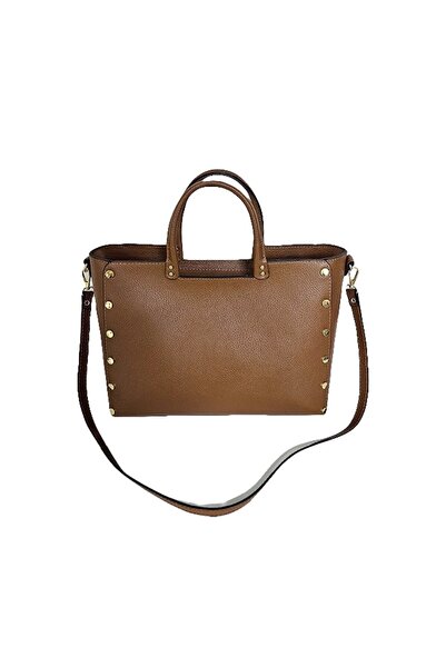 velve Επαγγελματική τσάντα, από φυσικό δέρμα, Prime Brief, με χρυσές μεταλλικ...