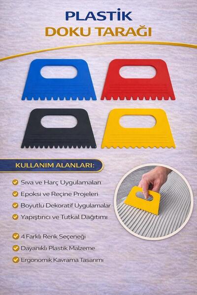 Artdesign Set de piepteni pentru șervețele, 4 piese, din plastic, pentru mode...