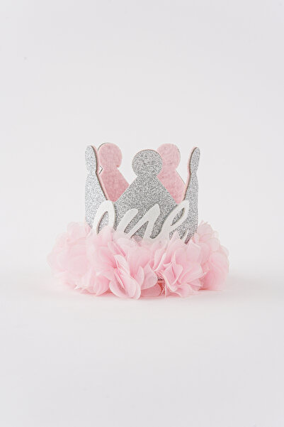 Banamio Καπέλο για πάρτι γενεθλίων 1 έτους Elastic Birthday Glitter Queen Cro...