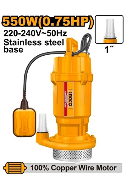 Ingco Υποβρύχια Αντλία 550 W (0.75 HP) SPC 5508