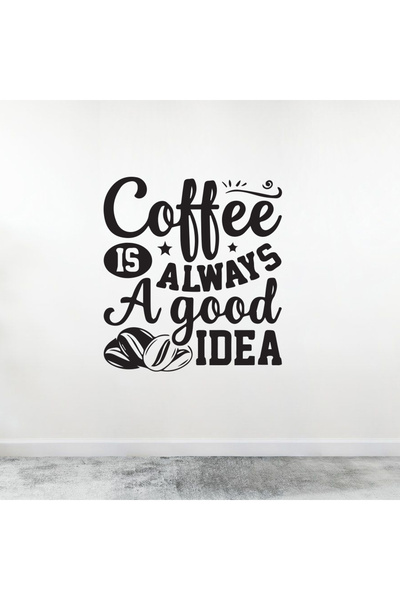 MAXPIX - Coffee Is Always a Good Idea Wall Vinyl Decal Sticker, Living Room/B...