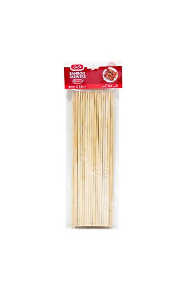 Lulu Bamboo Round Skewers, 4 mm x 25 cm, 50 pcs