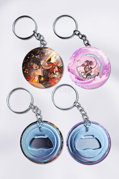 ZipZap Xinyan Genshin Impact Διακοσμητικό Μπρελόκ για Τσάντα (2 ΤΕΜ)