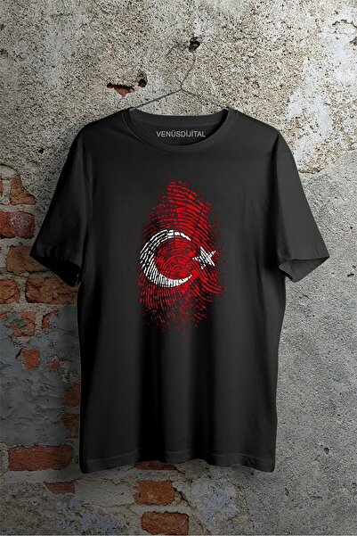 venüsdijital Μπλουζάκι με στάμπα δακτυλικών αποτυπωμάτων AYYILDIZ ΤΟΥΡΚΙΑΣ