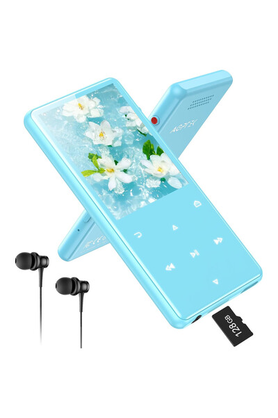 AGPTEK MP3 Player 128 GB με Bluetooth 5.4, οθόνη 2,4 ιντσών, εγγραφή με ένα κλικ