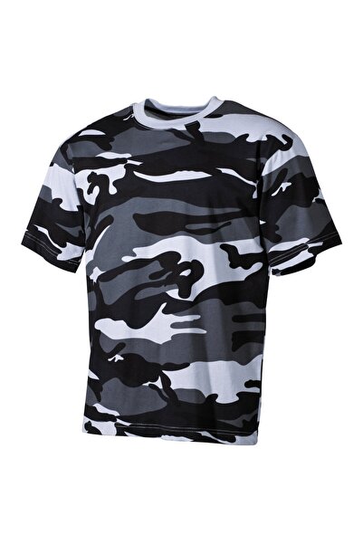 MFH Ανδρικό βαμβακερό μπλουζάκι παραλλαγής γαλάζιο