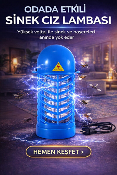 xolo Elektrikli Sinek Öldürücü Mor Işıklı Lamba Tak Çalıştır Sivrisinek Kovuc...
