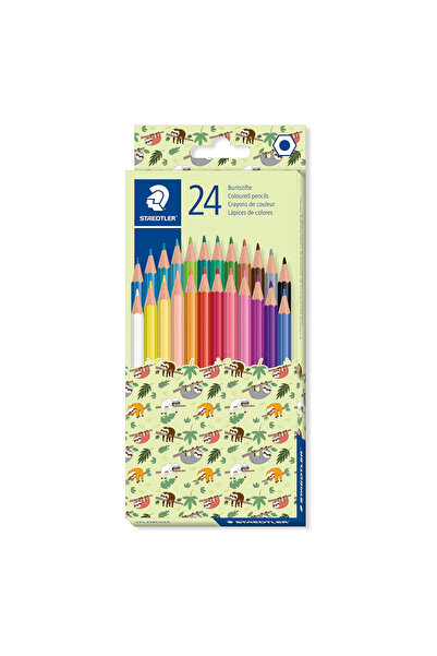 Staedtler أقلام تلوين ملونة متنوعة، 24 قطعة، متنوعة الألوان