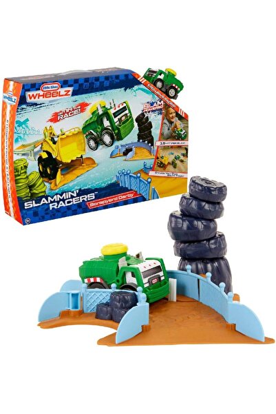 Little Tikes مجموعة مسار سباق سكرابيارد سلامين ريسرز 646980