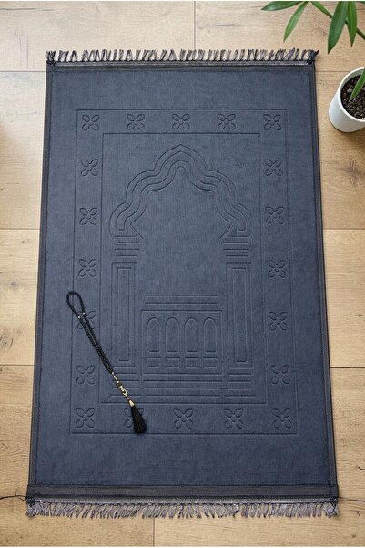 ihvan online Μαλακό βελούδινο χαλάκι προσευχής με υφή βελούδου και σχέδιο Mih...