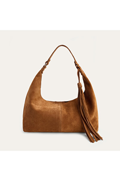Mudo Tasseled Suede Leather El Ç Bag I