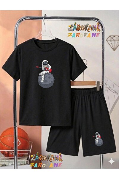 ZAROKANE Guitarist Astronaut Printed Top and Shorts/T-Shirt Summer Children's...